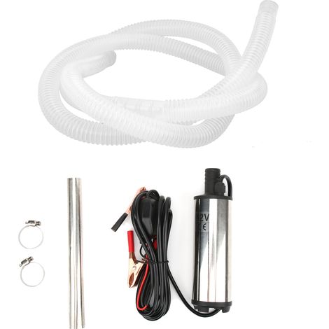 Pompe immergée 12V électrique compacte en acier inoxydable pour eau, diesel et kérosène (1/5)