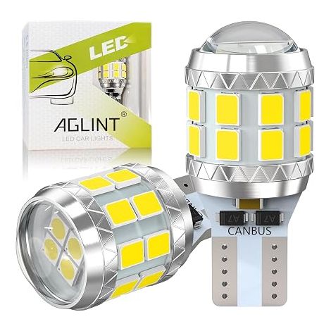 Bombilla LED W16W 12V 24V para luces de marcha atrás de coche, blanca (1/5)