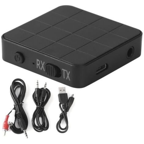 Récepteur audio,Bluetooth 5.0 2-en-1 récepteur audio émetteur adaptateurs stéréo de musique pour voiture TV PC (1/4)