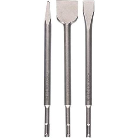 Bosch Accessories 2607019457 Promoline Kit scalpelli 3 parti Lunghezza totale 250 mm SDS-Plus 1 KIT
