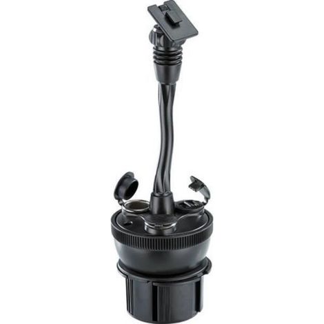 Support GPS et chargeur - - Universel - Noir - Plastique - 4 prises disponibles (1/2)