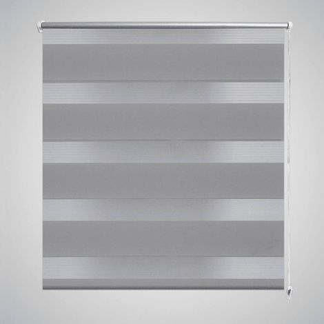 vidaXL Tenda a rullo zebra 80,9x150 cm Tessuto Larghezza 76,7 cm