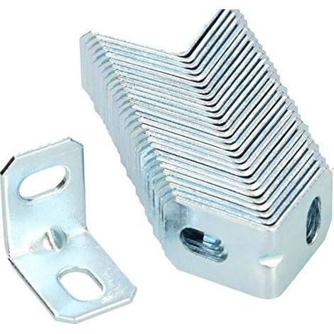 KOTARBAU Équerre réglable 25 x 25 x 18 mm - Angle de bordure d'angle d'angle - Trou long - Ouverture de réglage - Raccord en bois - Équerre de montage (50) (1/5)