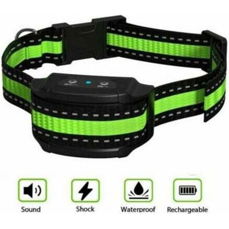 Collar with vibration, sound, electric shock and intelligent identification module, suitable for large, medium and small dogs.