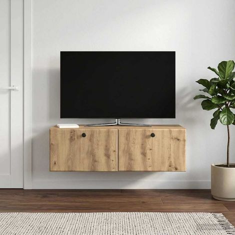 Wandmontierter TV-Schrank 98 x 41 x 30 cm Artisan-Eiche (1/5)