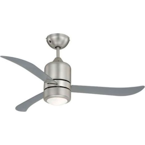 Ceiling Fan Loft Nickel / Clear with Remote Control