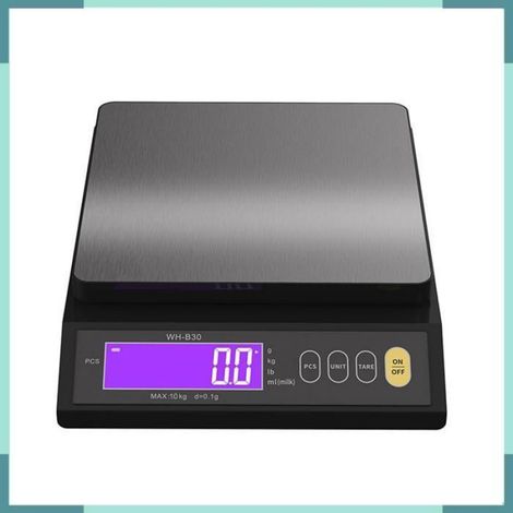 KEENSO balance étanche Balance électrique de cuisson rechargeable IP67, étanche, haute précision, avec bureau pack Noir 10kg (1/5)