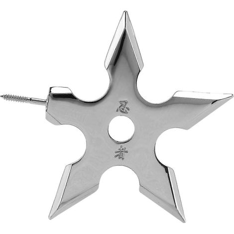 Kleiderhaken Ninja Sternform Edelstahl Wand-Türhaken Kleiderhuthalter Heimdekoration (1/5)