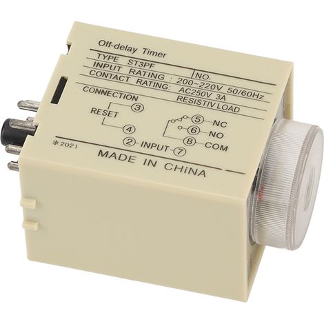 Zeitrelais mit einstellbarer Verzögerung, 200–220 V AC, ST3PF, Zubehörteil 30S (1/5)