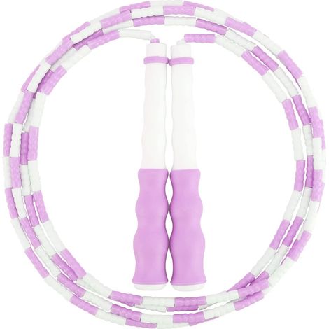 Corde à sauter à billes pour enfants - Corde à sauter segmentée pour enfants - Billes résistantes et incassables pour l'extérieur (1/5)