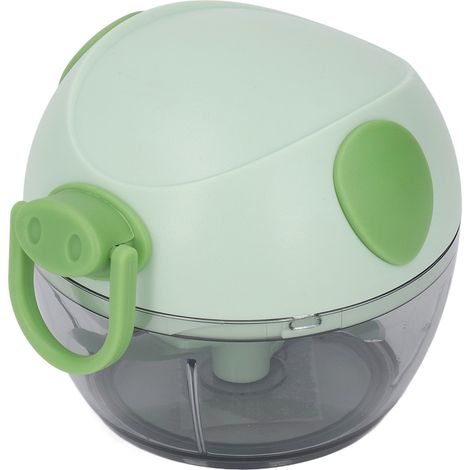 Hachoir à ail manuel multifonctionnel mini hachoir à ail à ficelle, robot culinaire pour la maison, vert (1/5)