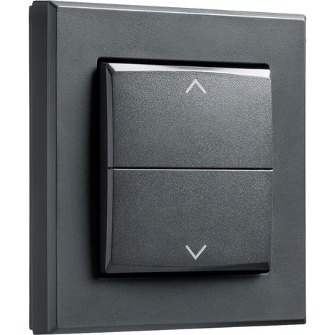 HOMEMATIC IP 156171A0, Tasterwippe, Markenschalter mit Pfeilen, anthrazit (1/5)