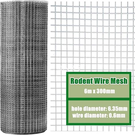 10 cm x 6 m Wire Mesh, Stainless Steel 304 Wire Mesh Block Access to Mice, Squirrel, Bird - Fill Gaps Around Home and Garden (1/5)