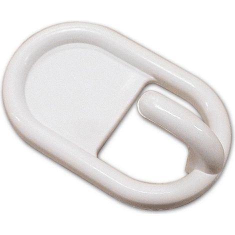 Gancio Ovale Autoadesivo in Abs Bianco misura Media Maurer 24 conf da 2pz (1/2)