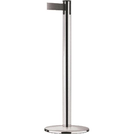Barrière sécurité RS PRO noir en Acier inoxydable Haut. 950 1 000 mm ( Prix pour 1 paire )