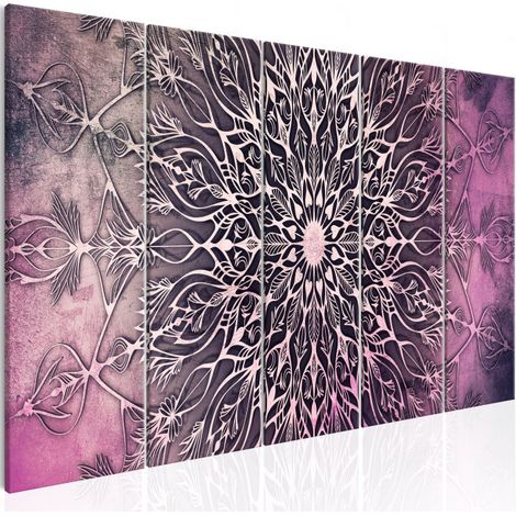 Tableau Imprimé 5 Panneaux "Center Narrow Pink" 90 x 225 cm (1/2)
