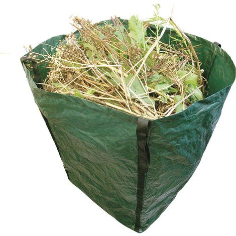 Dapetz ® Garden Waste Bags 360L – Reusable Green Sacks with Handles for Leaves, Grass & Debris, Foldable and Reusable 1 Pack (1/5)