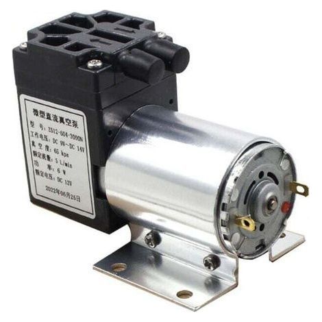 Mini Pompe À Vide 12V Pression Négative 5L/min 65-120kPa Avec Support Pour Aspiration (1/4)