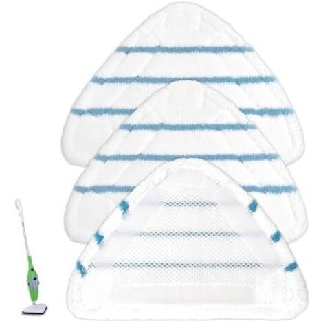 (290×200×10) Lot de 3 Balai Vapeur Chiffons de Sol de Rechange Compatible avec Les Nettoyeurs à Vapeur Convient pour Tous Les Types de Revêtements de Sol Housses en Microfibre Balai Vapeur Stea (1/5)