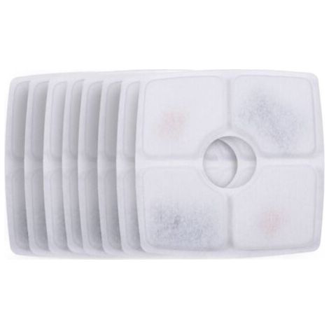 Filtre Fontaine À Eau pour Chat x8 - Remplacement avec Action Double Résine et Charbon Actif (1/5)