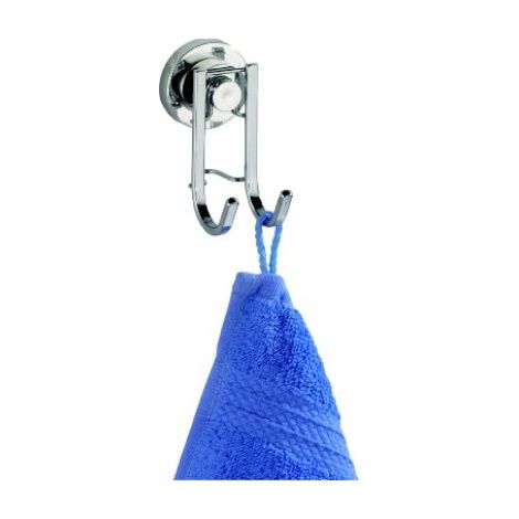 Wenko Percha De Pared Acero Inoxidable Power-Loc, Bovino, Acciaio Inossidabile