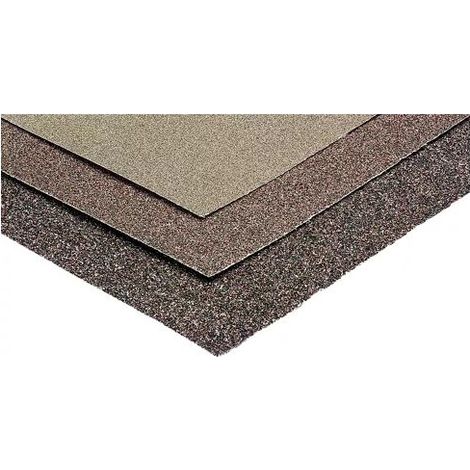 3 feuilles papier à poncer corindon 230x280mm Fin (grain 120)