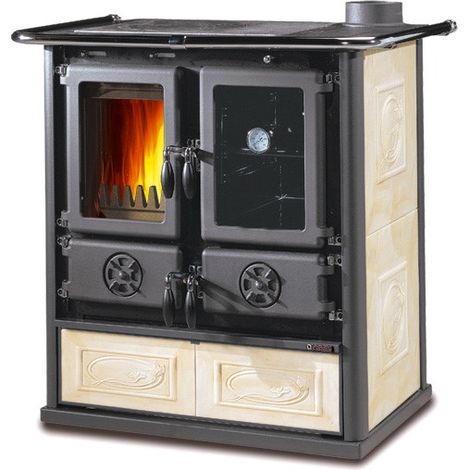 Küchenherd Rosetta BII 7,2kW Kachel panna.,H 85xB 89xT 50cm