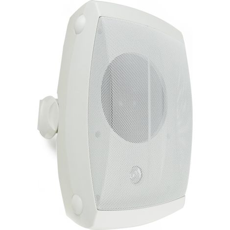 BeMatik - Haut-parleur mural réglable 40W pour l'extérieur blanc (1/5)