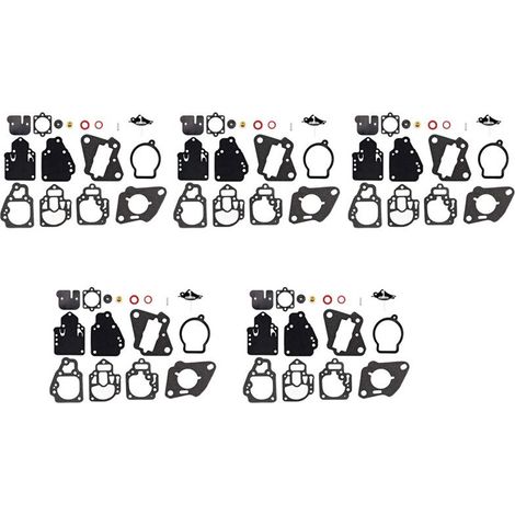 Kit di riparazione del carburatore per motore fuoribordo 5X 1395-9761-1 kit di riparazione di ricambi per motori fuoribordo Mercury a due tempi da 6 a 25 CV. (1/4)
