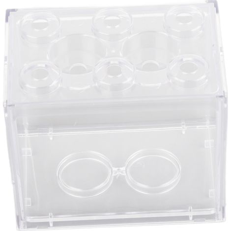 Petit Aquarium Betta Transparent en acrylique, antidéflagrant, Miniature Portable pour tortues, reptiles et crevettes (1/5)
