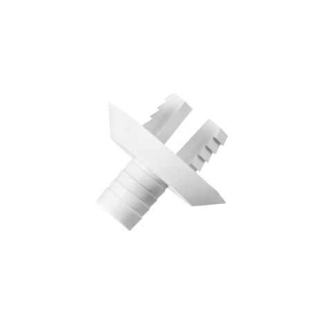 Raccordo per tubo flessibile in plastica da 1,1" x 1 pezzo, raccordo a gomito per tubo di scarico del condizionatore d'aria, ricambi per condizionatori d'aria e unità mini split, [bianco]-Crezuo