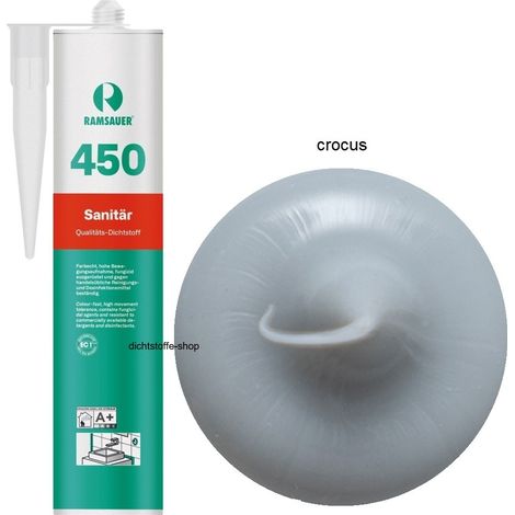 Ramsauer 450 Sanitär Silikon Fugen Dichtstoff 310ml Kartusche crocus
