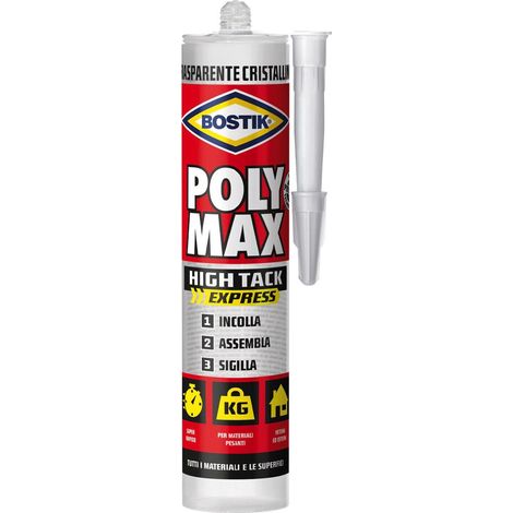 POLY MAX HIGH TACK EXPRESS CRISTAL CARTUCCIA 300gr
