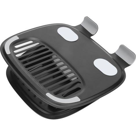 Support d'ordinateur portable réglable en hauteur, plateau aéré en alliage d'aluminium pour PC 10-16 pouces, design pliable et portable. (1/5)