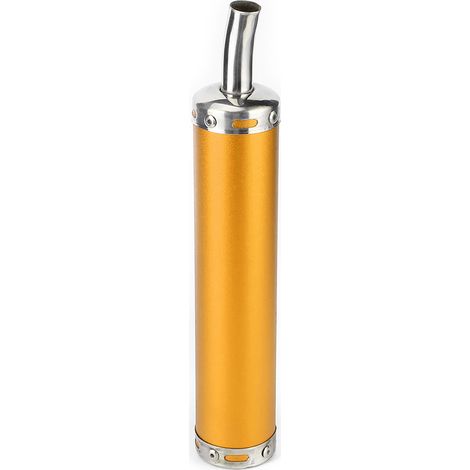 Silencieux d'échappement en acier inoxydable 20 mm/0,8 pouce, pièce de rechange pour motos deux temps (or) (1/5)