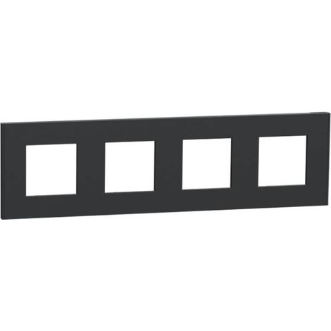 Plaque de finition Schneider Electric unica deco montage vertical horizontal anthracite (1/3)