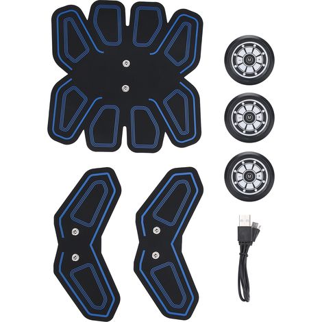 Ceinture EMS Fitness Ventre Abdo Muscles Stimulateur Électrostimulation Abdominale Toning Autocollant Taille (1/5)