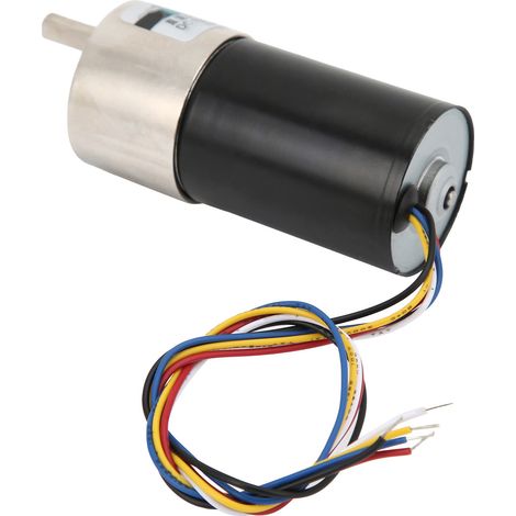 Mini-moteur à engrenages sans balais en cuivre, 12 V CC, basse vitesse pour micromachines, XD-37GB 36505 tr/min (1/5)