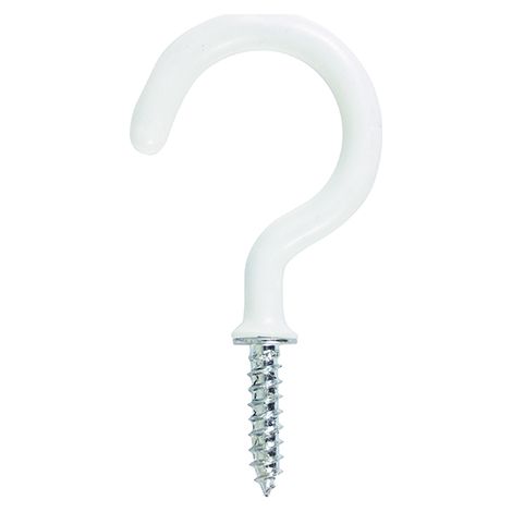 TIMCO Cup Hooks Round White - 25mm