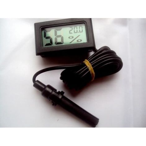 Hygromètre Thermomètre CABLE 1m50 SONDE+ Piles reptile tortue serpent hydrometre terrarium (1/4)