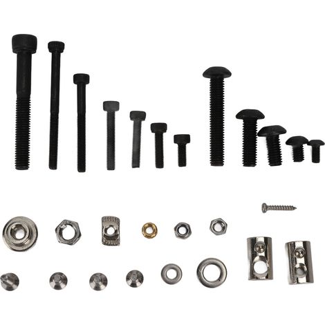 Kit de Fixations Murales pour Imprimante 3D, Assortiment de Vis Écrous et Rondelles, Pièces de Rechange en Acier, Montage Profilé, Lot Multi-tailles (1/5)