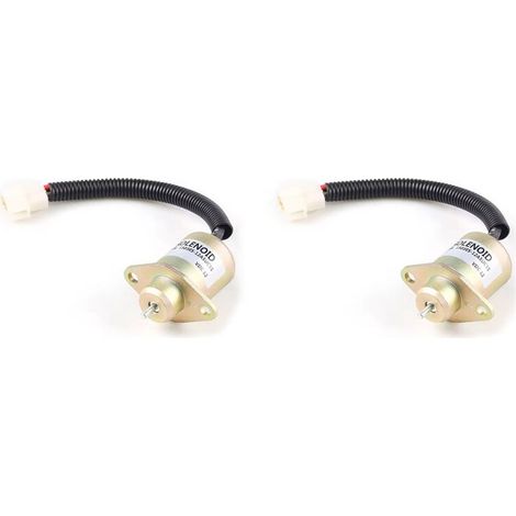 Adecuado para 2 válvulas solenoides de cierre de combustible de 12 V 1503ES-12A5UC5S SA-4569-T, compatible con la serie 05 D905 D1005 V1205 V1305 V1505 17454-60010