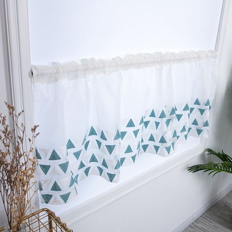 Küchenschrankgardine, kurze Gardine, halbe Fensterdekoration (1/5)