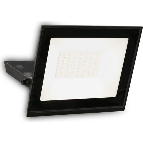 Briloner Projecteur LED d'extérieur IP65 protection contre la poussière et les jets d'eau 14 x 17 cm rectangulaire 30 W 2700 lm 6500 K blanc neutre noir - Éclairage pour jardin garage allée (1/5)