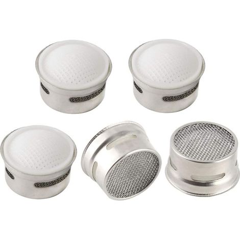 5 pièces 19mm robinets en acier inoxydable aérateur insérer robinet pièce de rechange filtre à eau adaptateur robinet limiteur de débit accessoire (1/5)