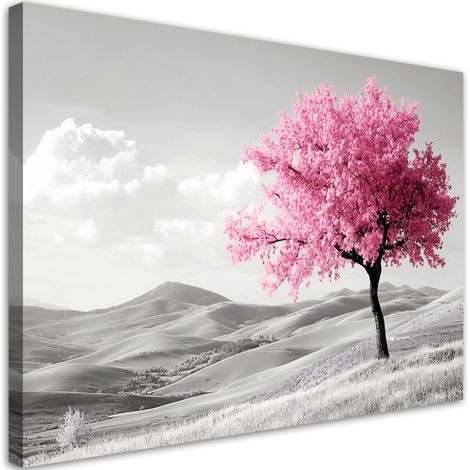 Tableau déco Paysage d'arbre rose 60x40 (1/5)