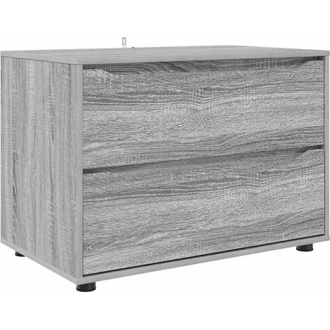 Storage Cabinet Grey Sonoma 80 x 48 x 57 cm Engineered Wood vidaXL