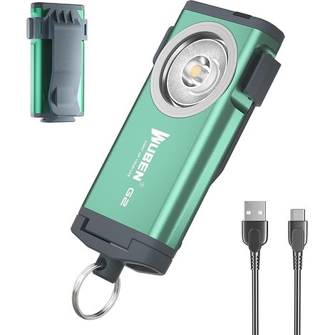 Lampe torche rechargeable haute puissancedirigéLumière de touche ultra-brillante, verte (1/5)