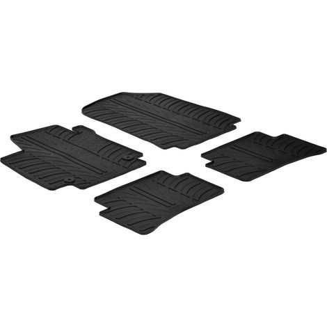 Set tappeti su misura in gomma - compatibile per  Renault Captur (05/1311/19) -  Renault Clio IV 5p (10/1207/19) -  Renault Clio IV Generation (08/1903/20) -  Renault Clio IV Sporter (04/1303/20)