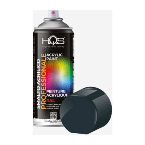 Vernice acrilica spray RAL 7016 opaca 400 ml HQS - Stile antracite grezzo (1/5)